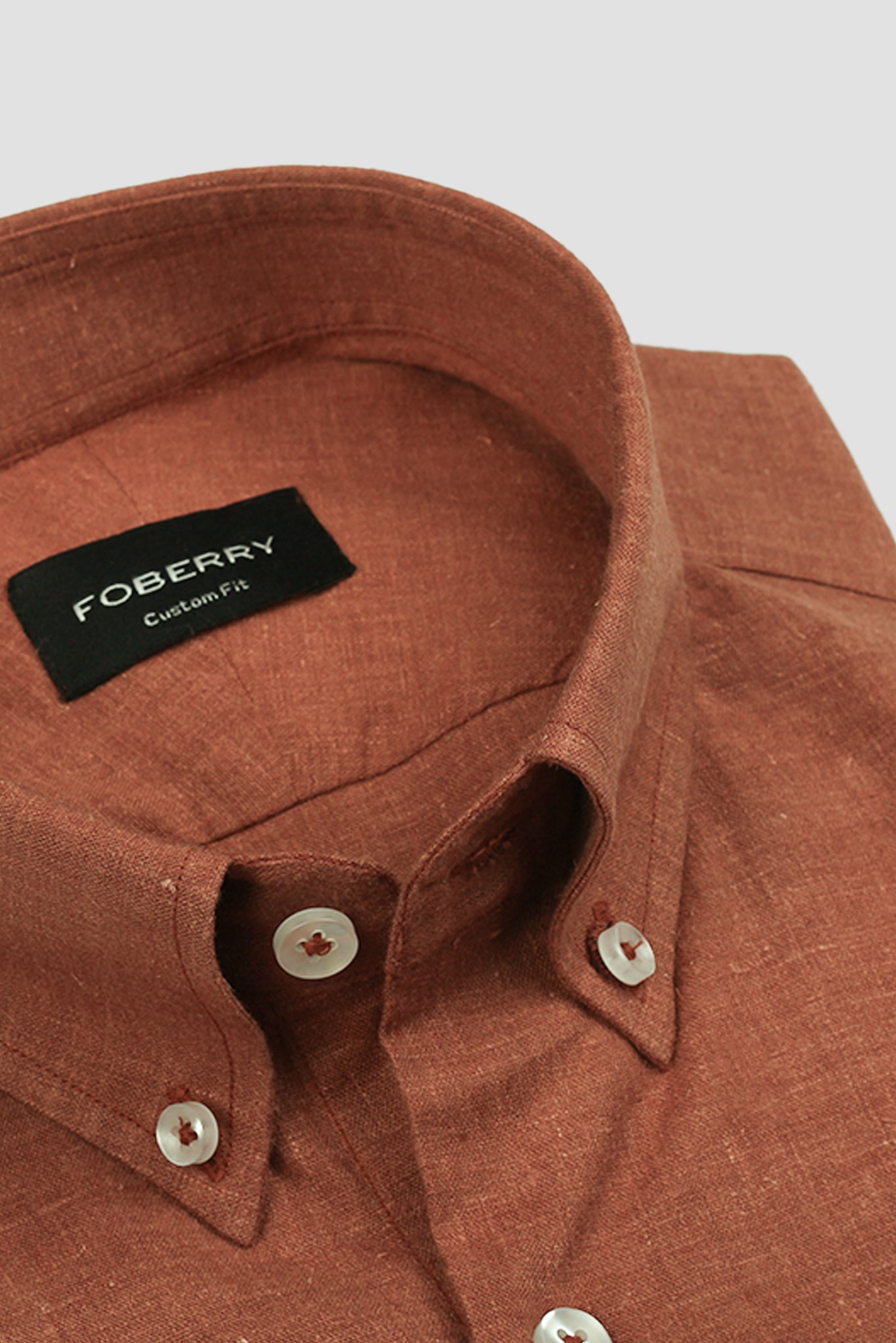 Sienna Brown Linen Shirt