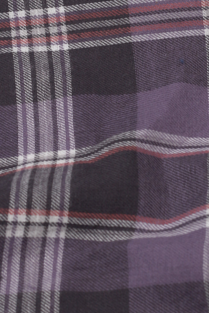 Light Muave Tartan Winter Flannel Shirt