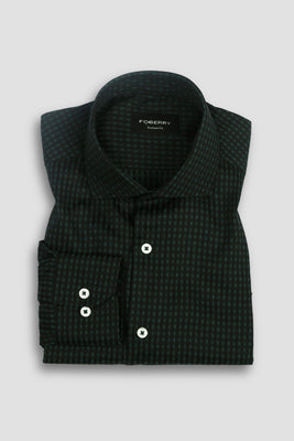 Black Green Boxed Shirt