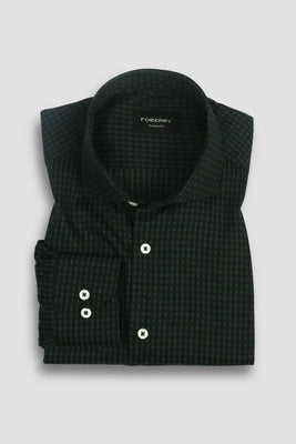 Black Green Boxed Shirt