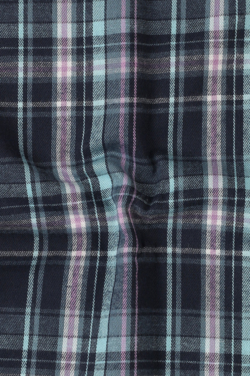 Soft Teal Blue Tartan Winter Flannel Shirt