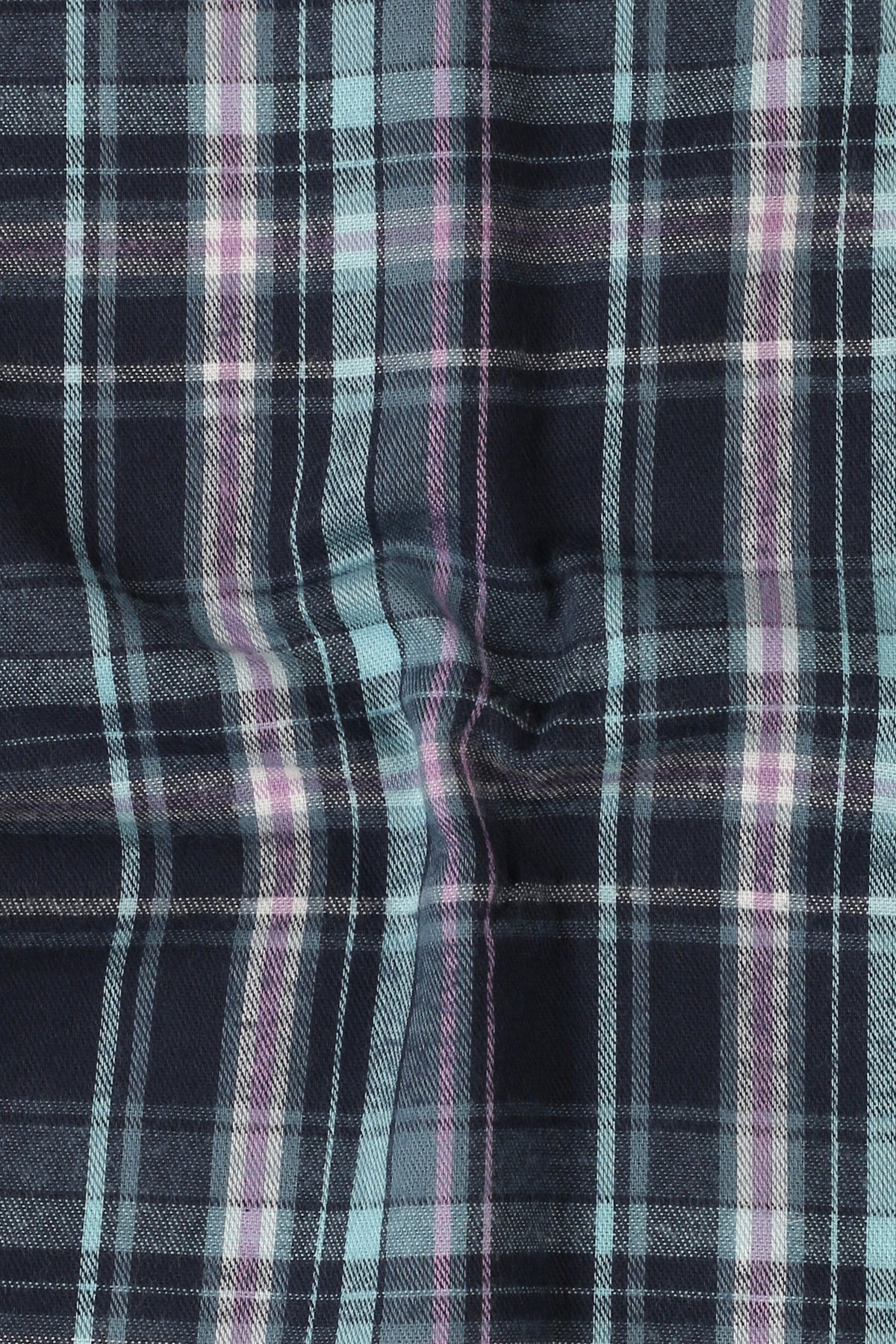 Soft Teal Blue Tartan Winter Flannel