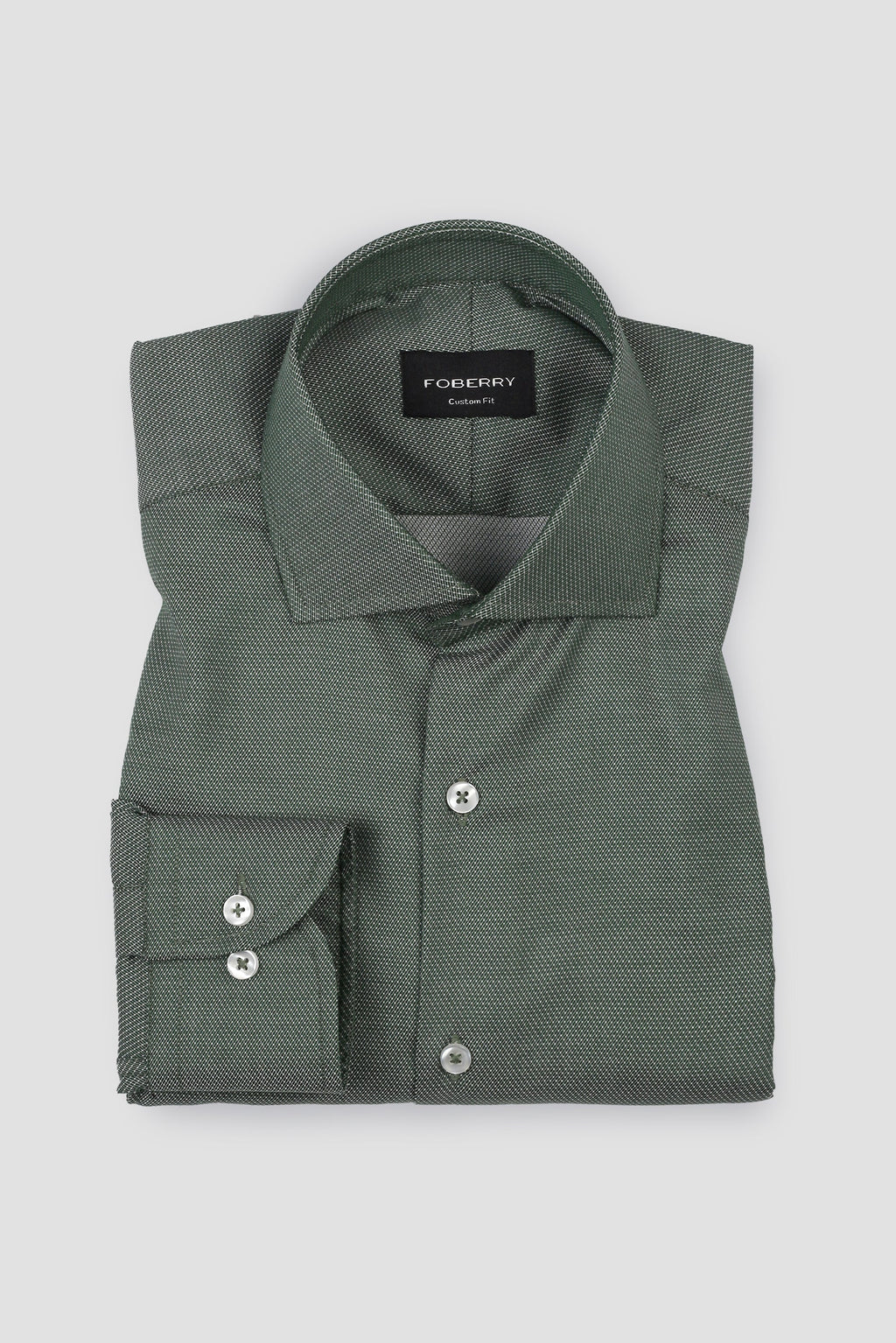 Amazon Green Patterned Stripes Shirt - Easy Care