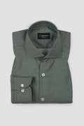 Amazon Green Patterned Stripes Shirt - Easy Care
