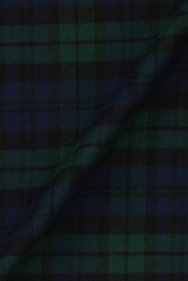 Soft Forrest Green Tartan Winter Flannel Shirt