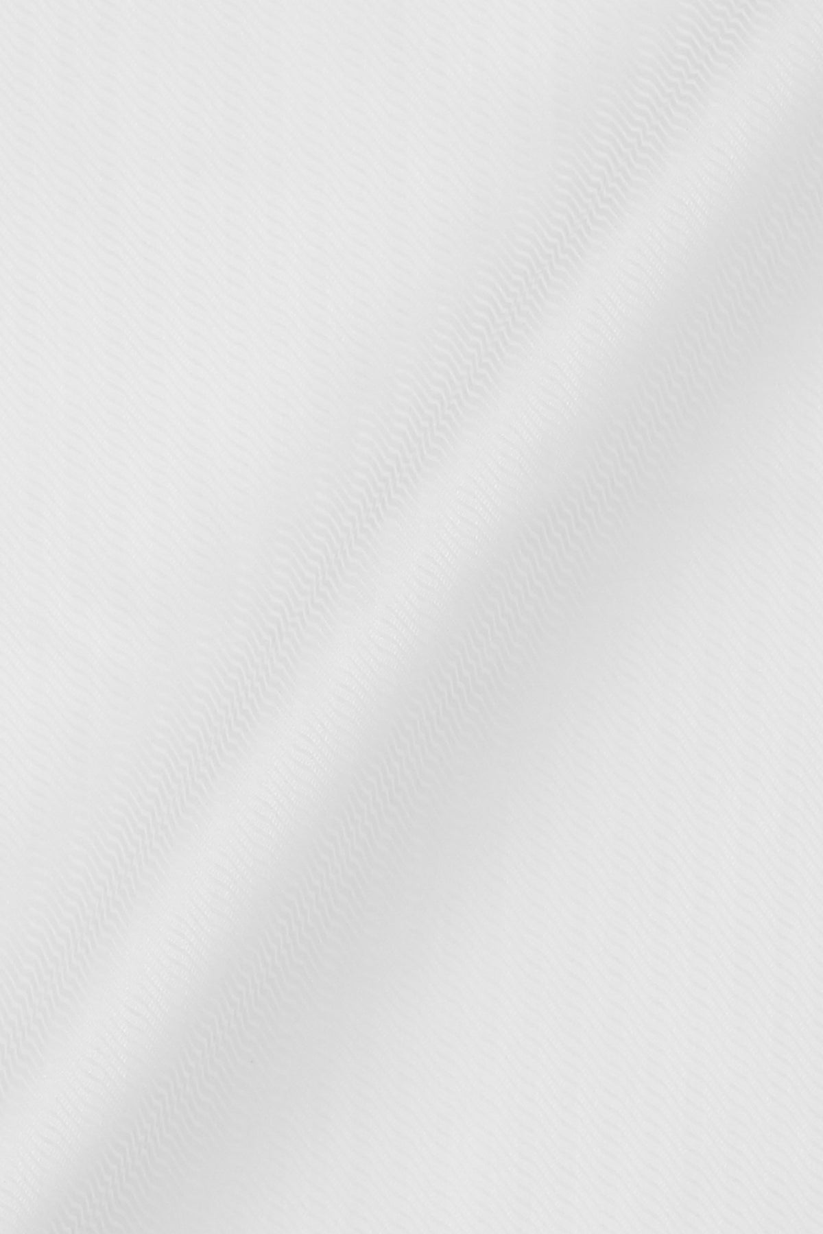 White Diagonal Weave Shirt
