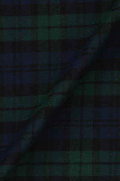 Soft Forrest Green Tartan Winter Flannel