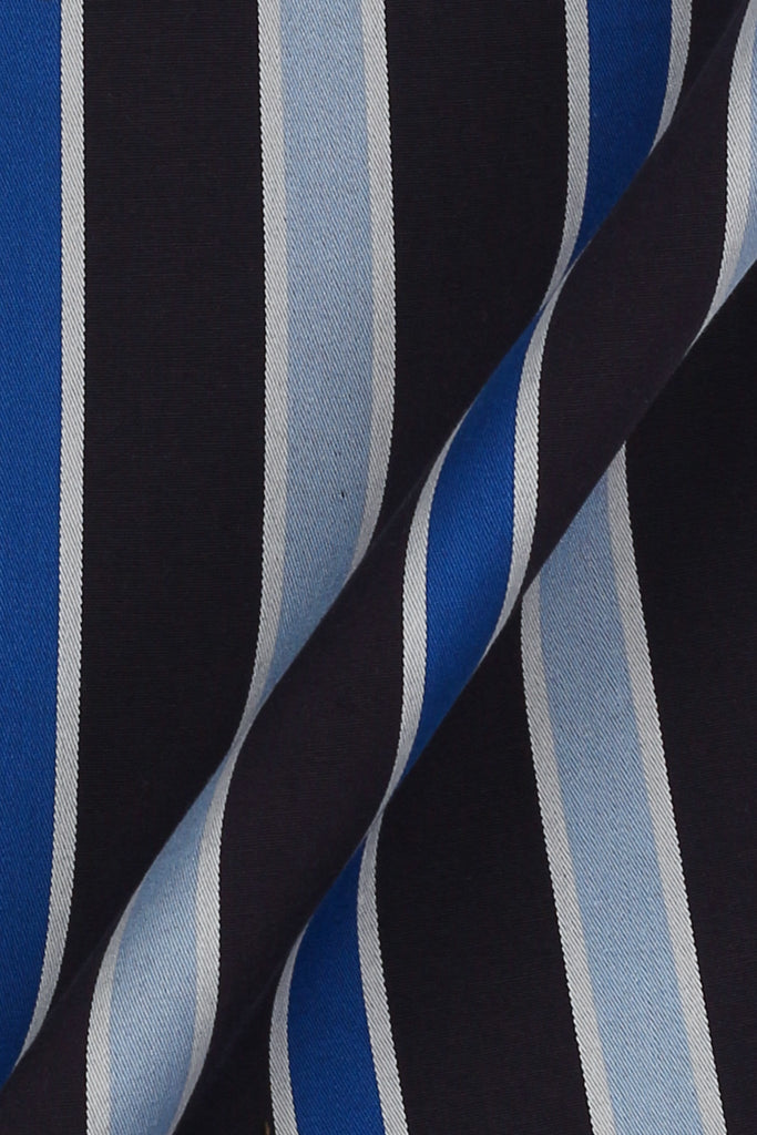 Blue & Black Regimental Stripes