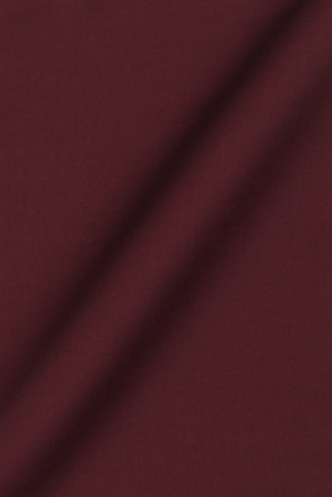 Soft Maroon Egyptian Poplin Pin Collar Shirt