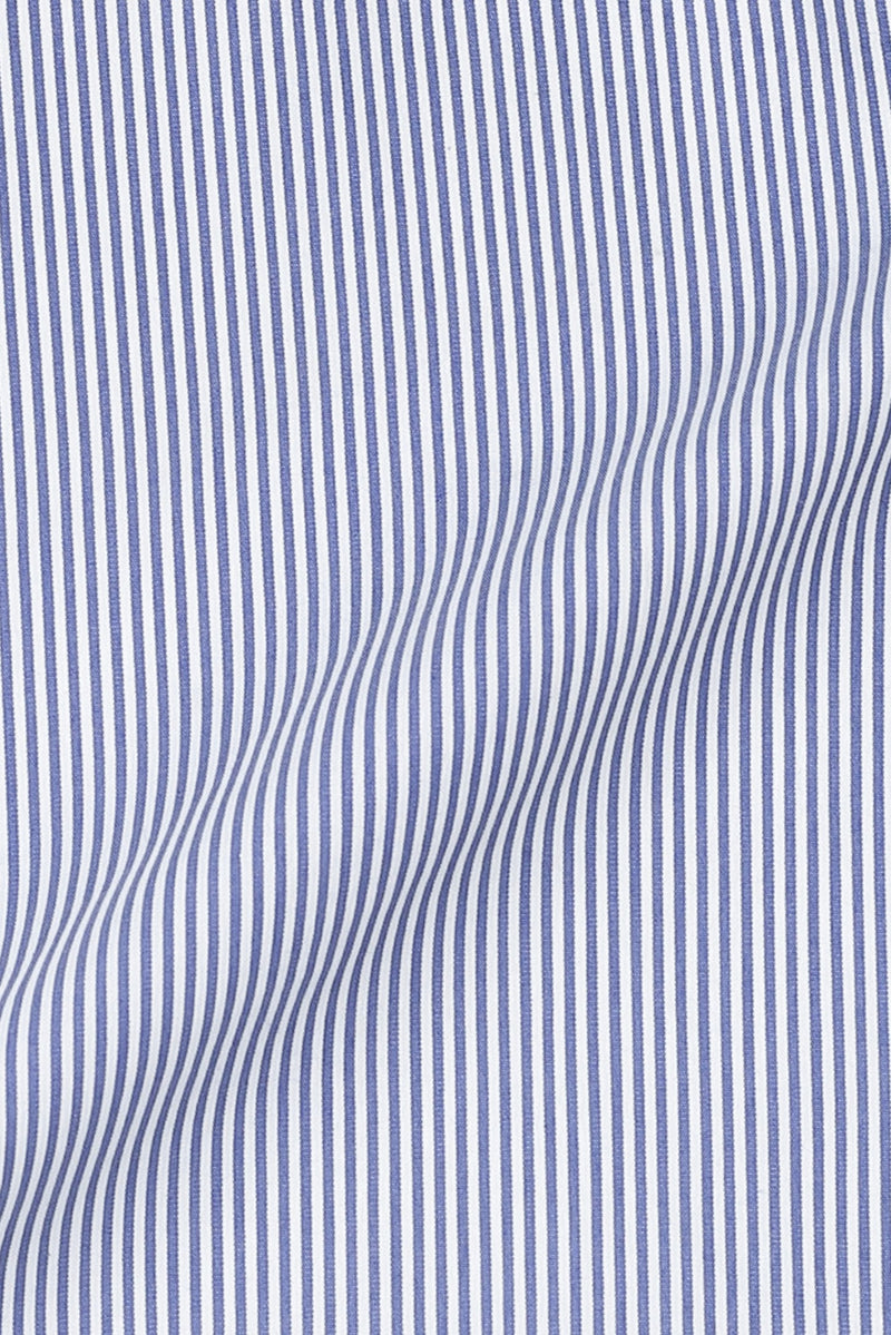 Soft Ink Blue Pencil Striped