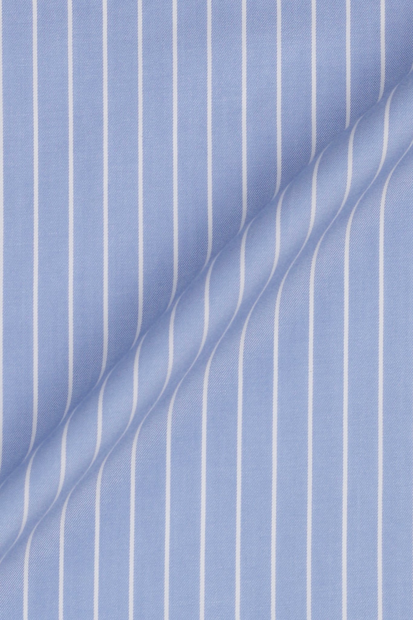 Sky Blue With White Pencil Stripes Shirt