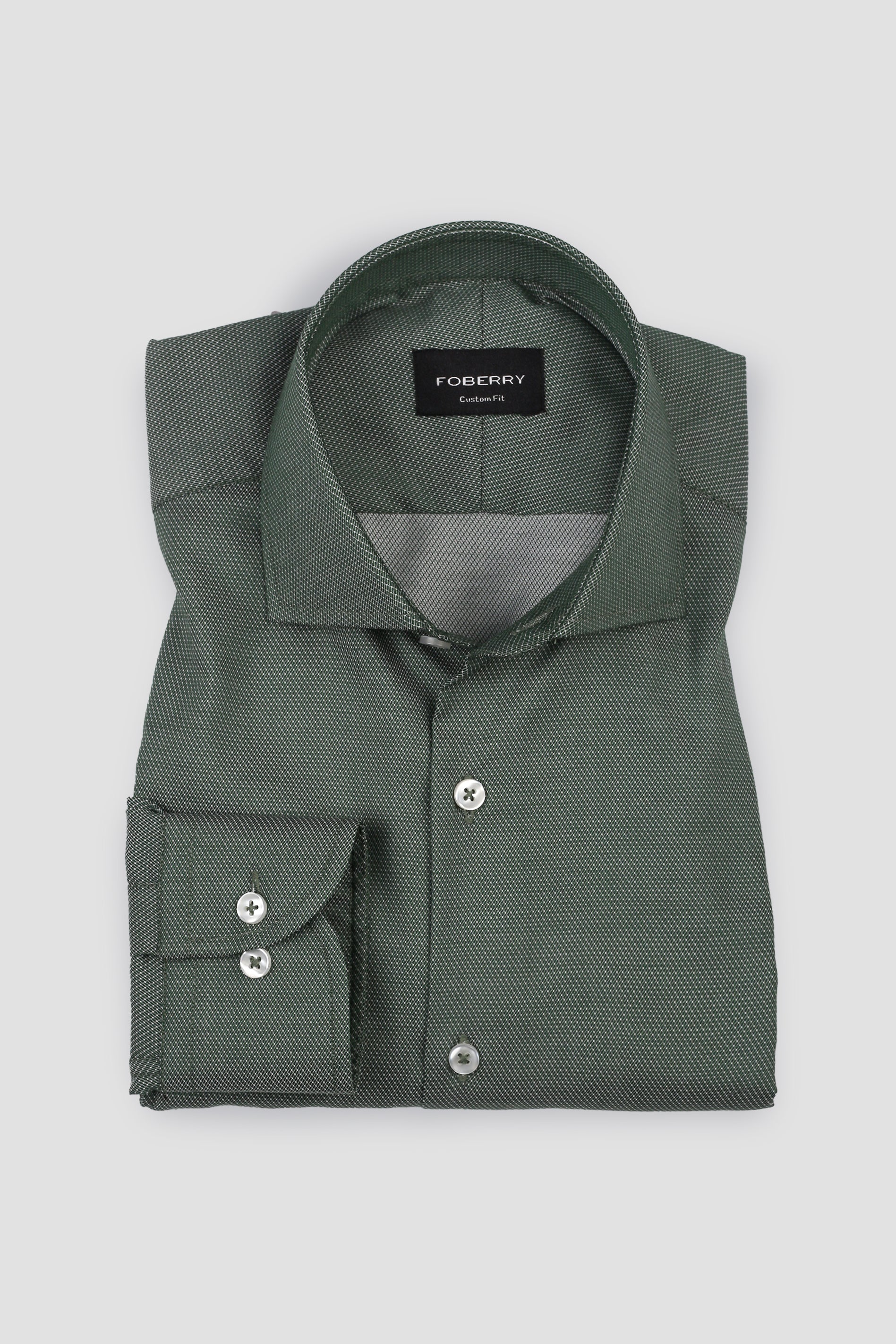 Amazon Green Patterned Stripes Shirt - Easy Care