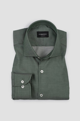 Amazon Green Patterned Stripes Shirt - Easy Care