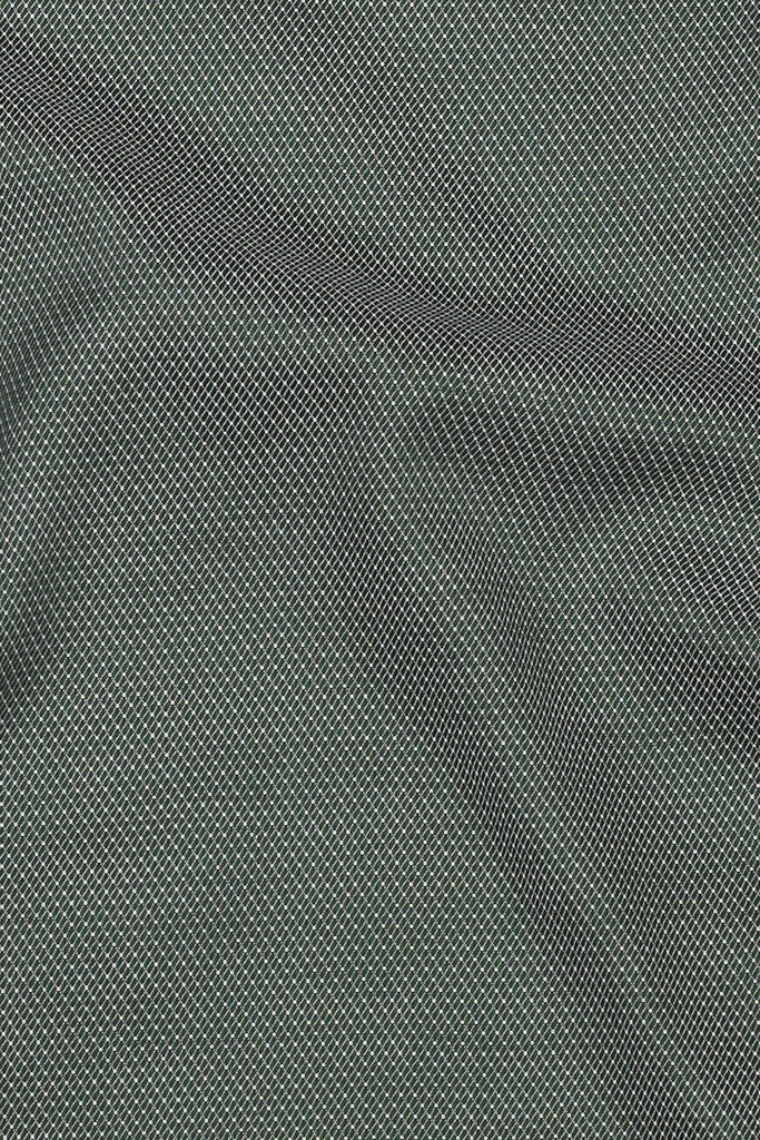 Amazon Green Patterned Stripes Shirt - Easy Care