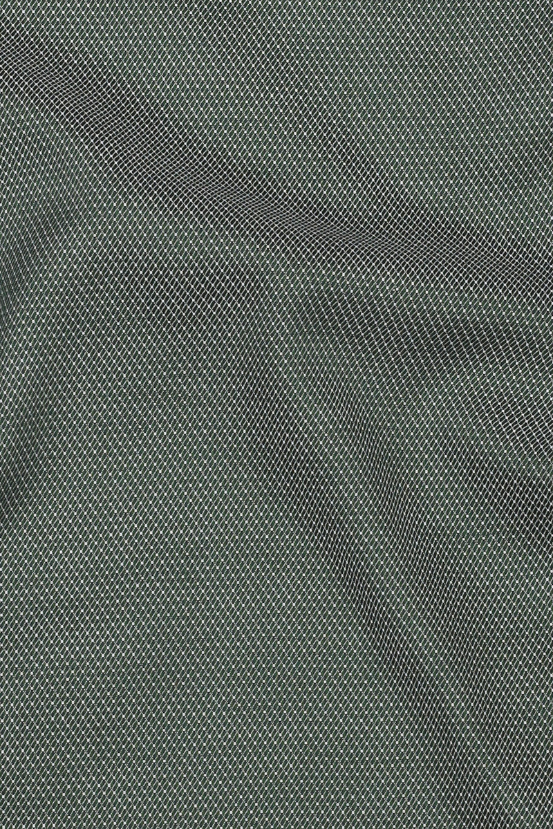 Amazon Green Patterned Stripes Shirt - Easy Care