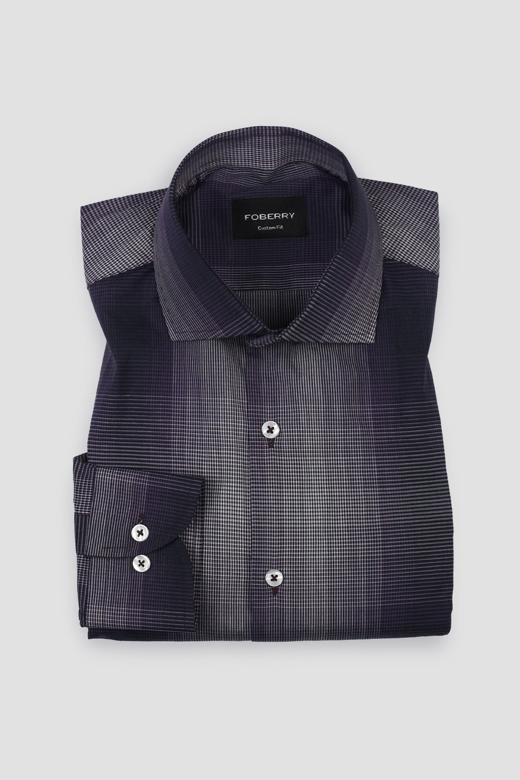 Purple Tartan Check Shirt