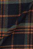 Tangerine Blue Tartan Winter Flannel