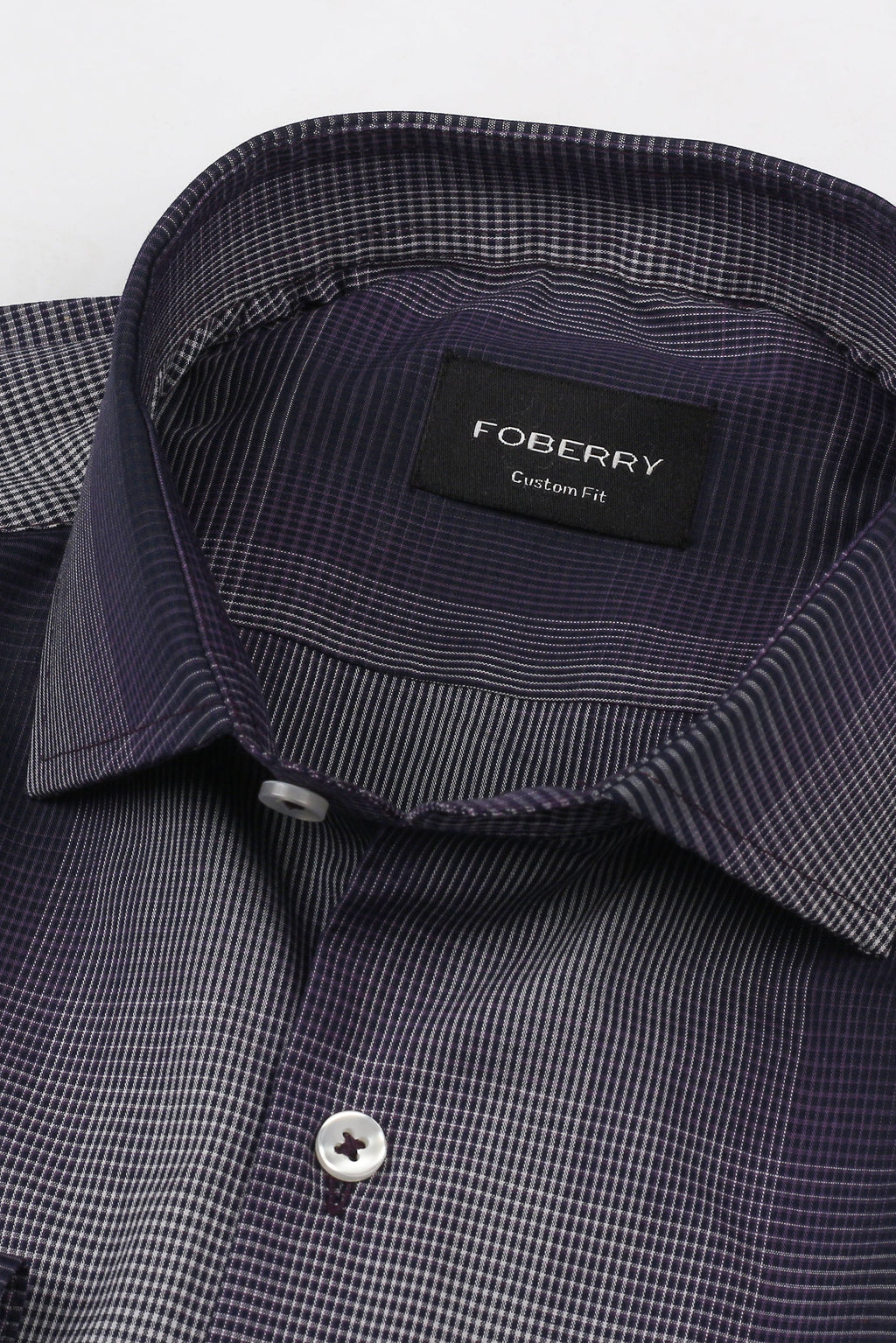 Purple Tartan Check Shirt