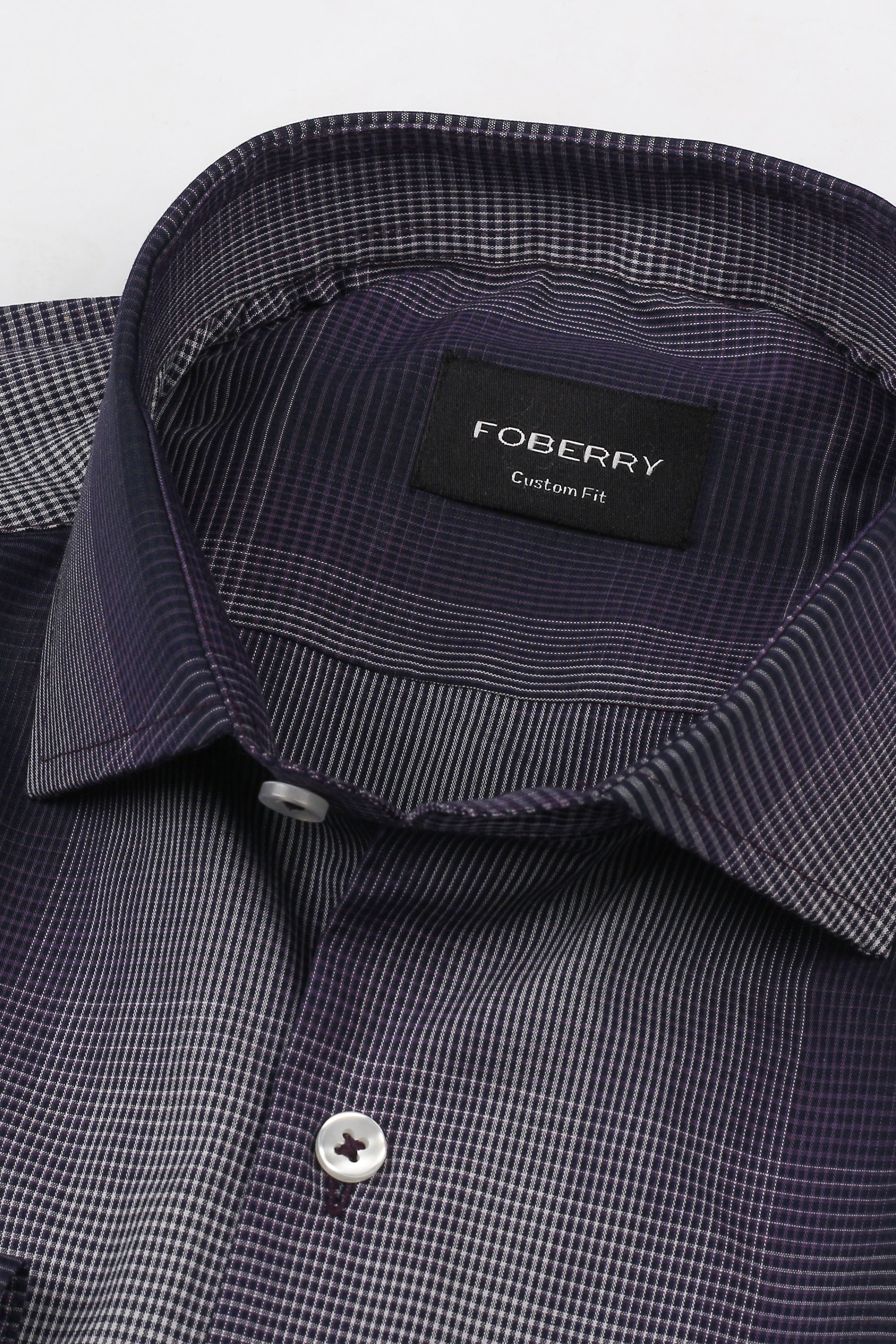 Purple Tartan Check Shirt