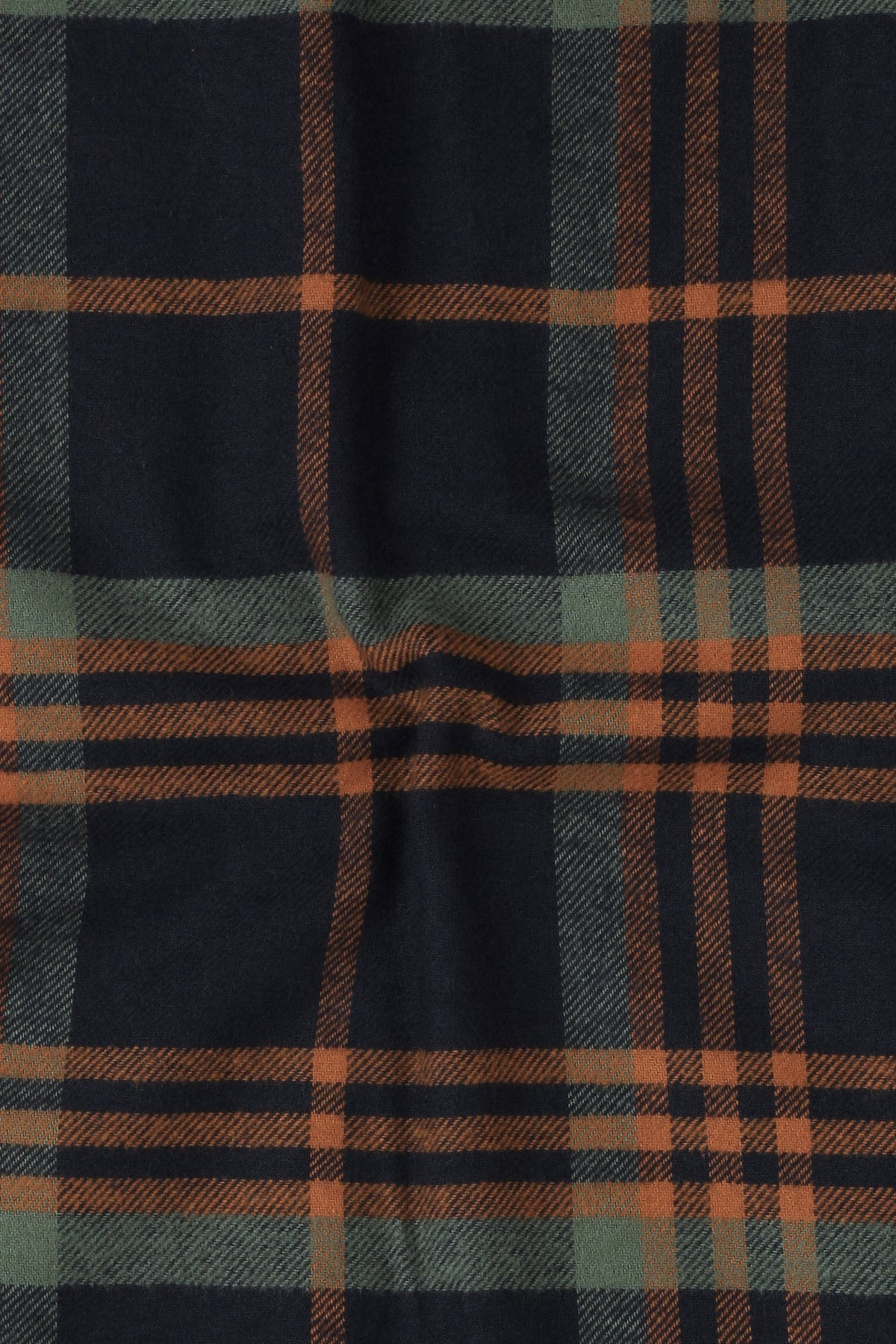 Tangerine Blue Tartan Winter Flannel Shirt