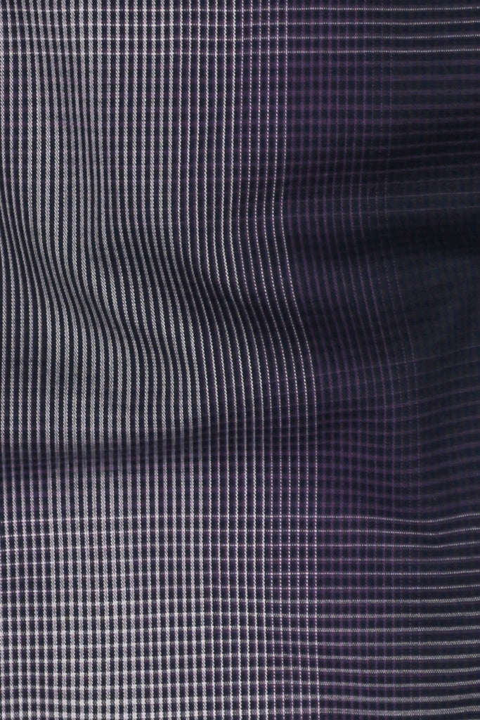 Purple Tartan Check Shirt