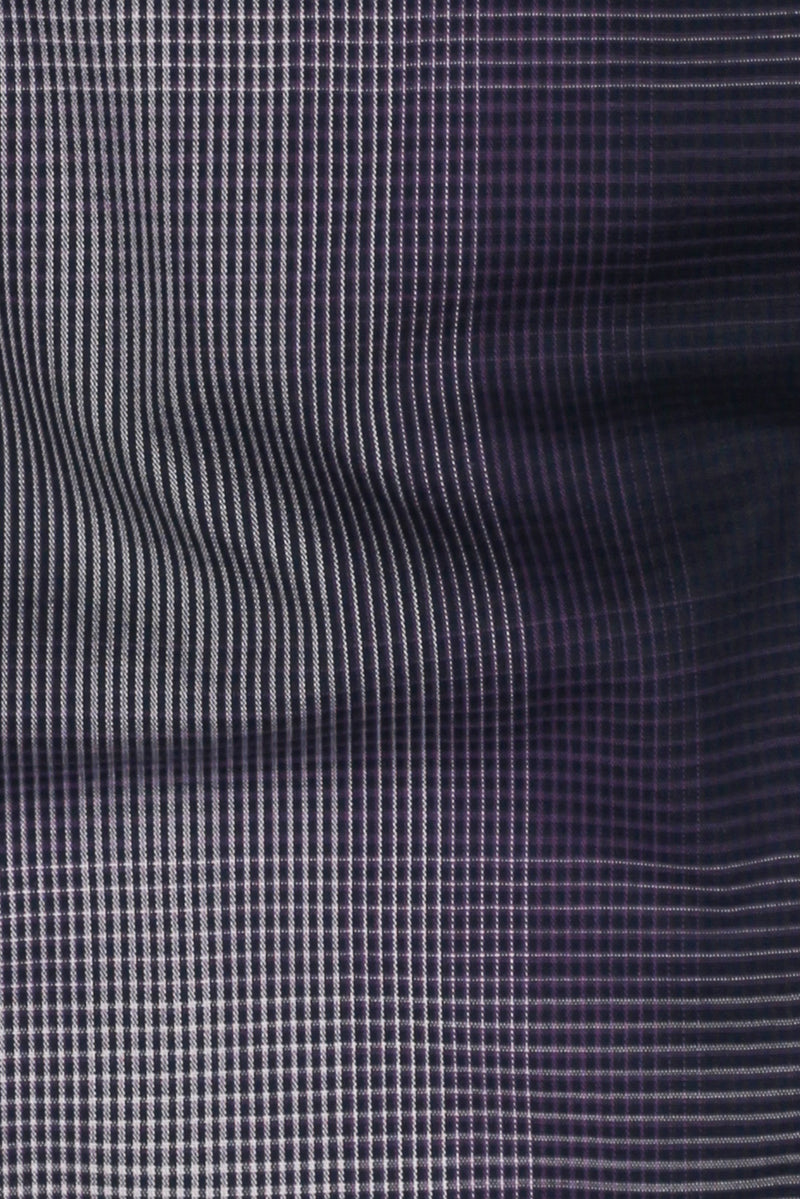 Purple Tartan Check Shirt