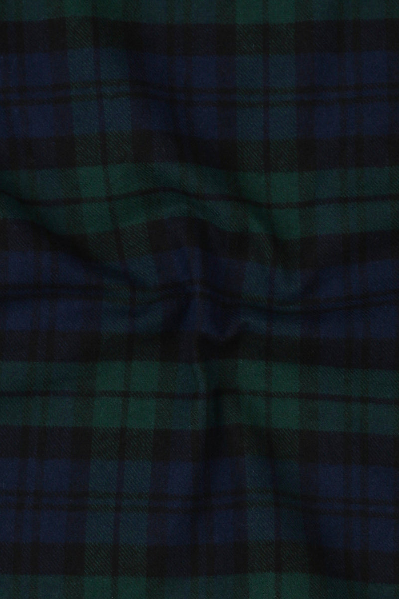 Soft Forrest Green Tartan Winter Flannel