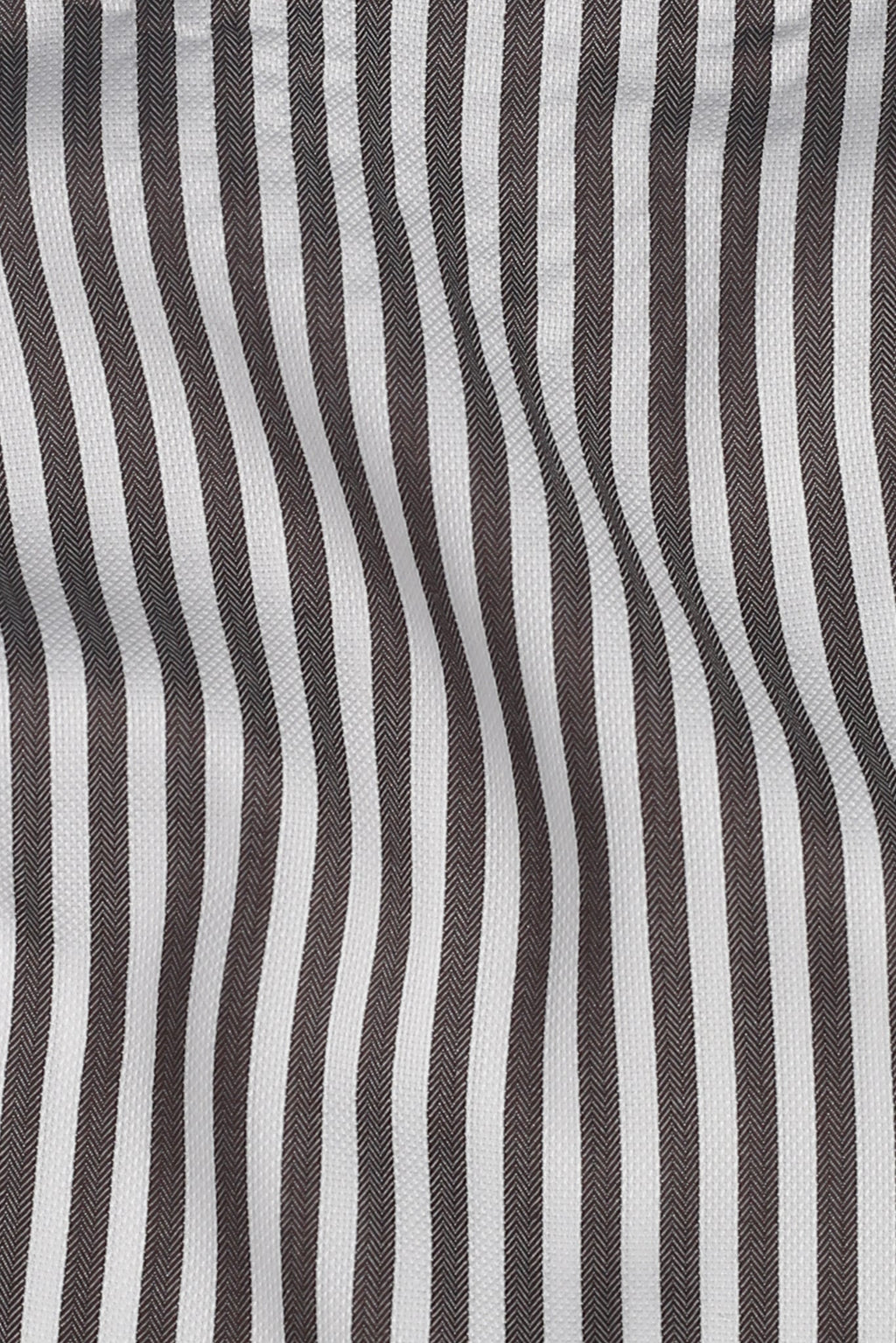 Charcoal Bengal Structured Stripes Shirt