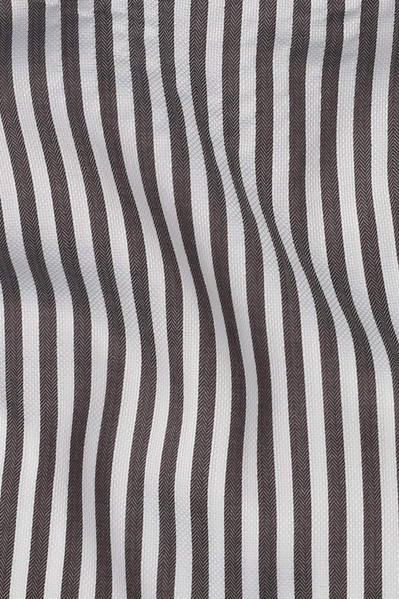 Charcoal Bengal Structured Stripes Shirt