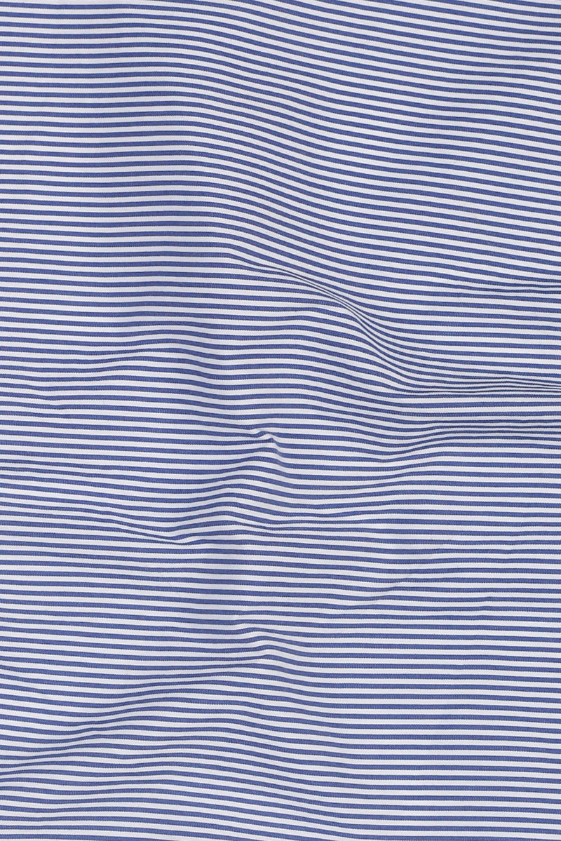 Soft Ink Blue Pencil Striped