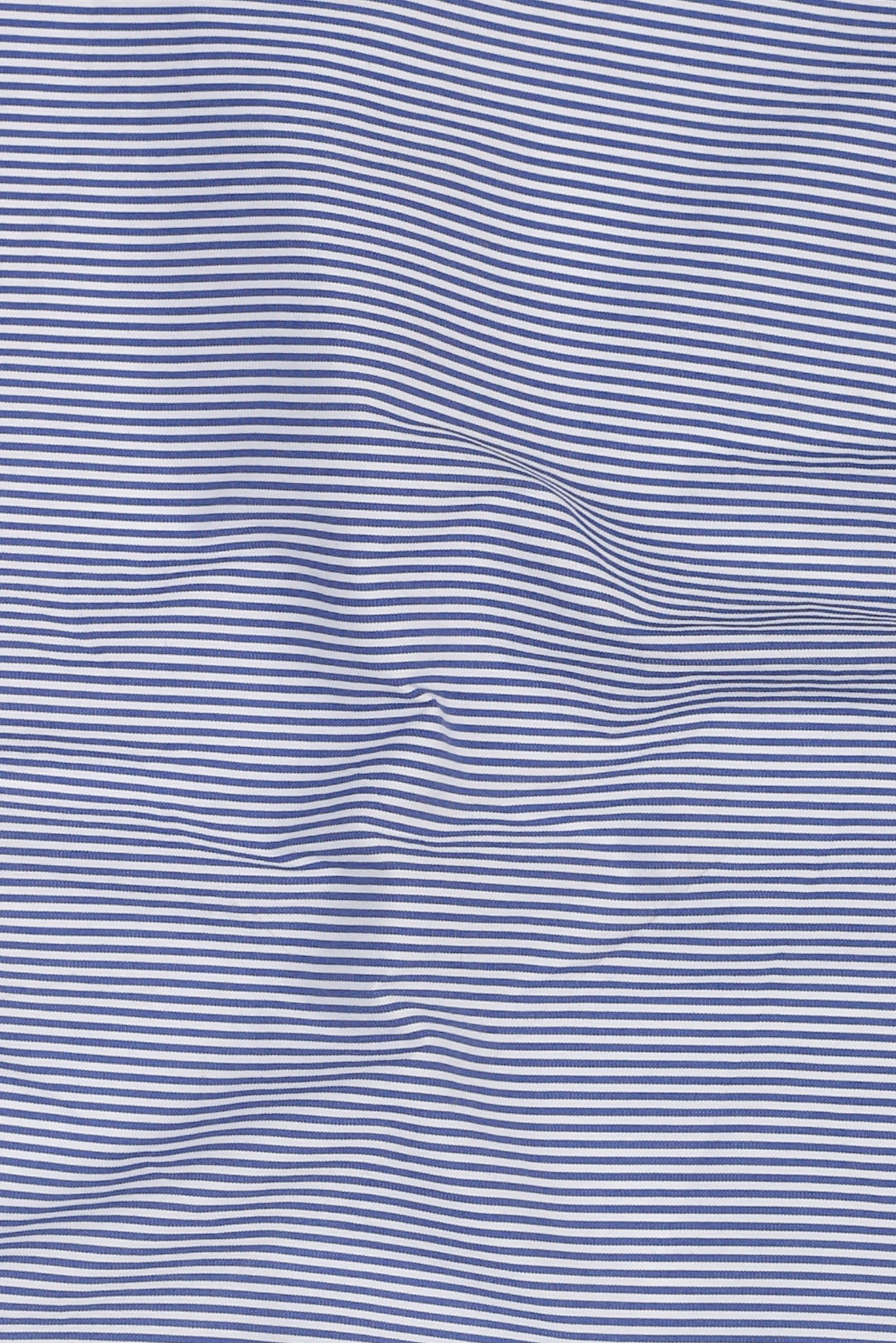 Soft Ink Blue Pencil Striped Shirt