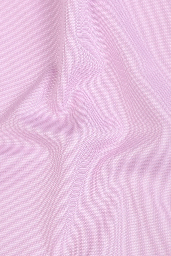 Lilac Self Structured Egyptian Shirt