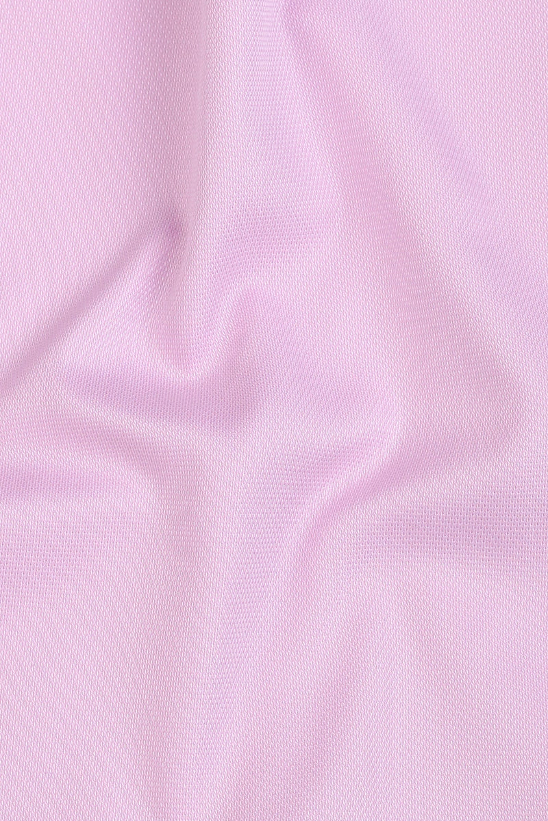 Lilac Self Structured Egyptian Shirt