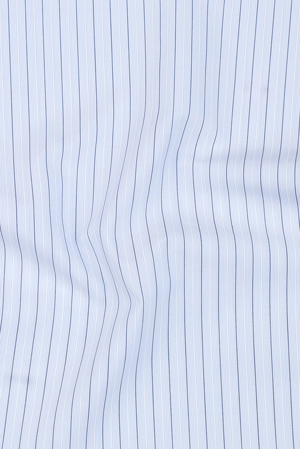 Sky Blue & Black Hairline Striped Shirt