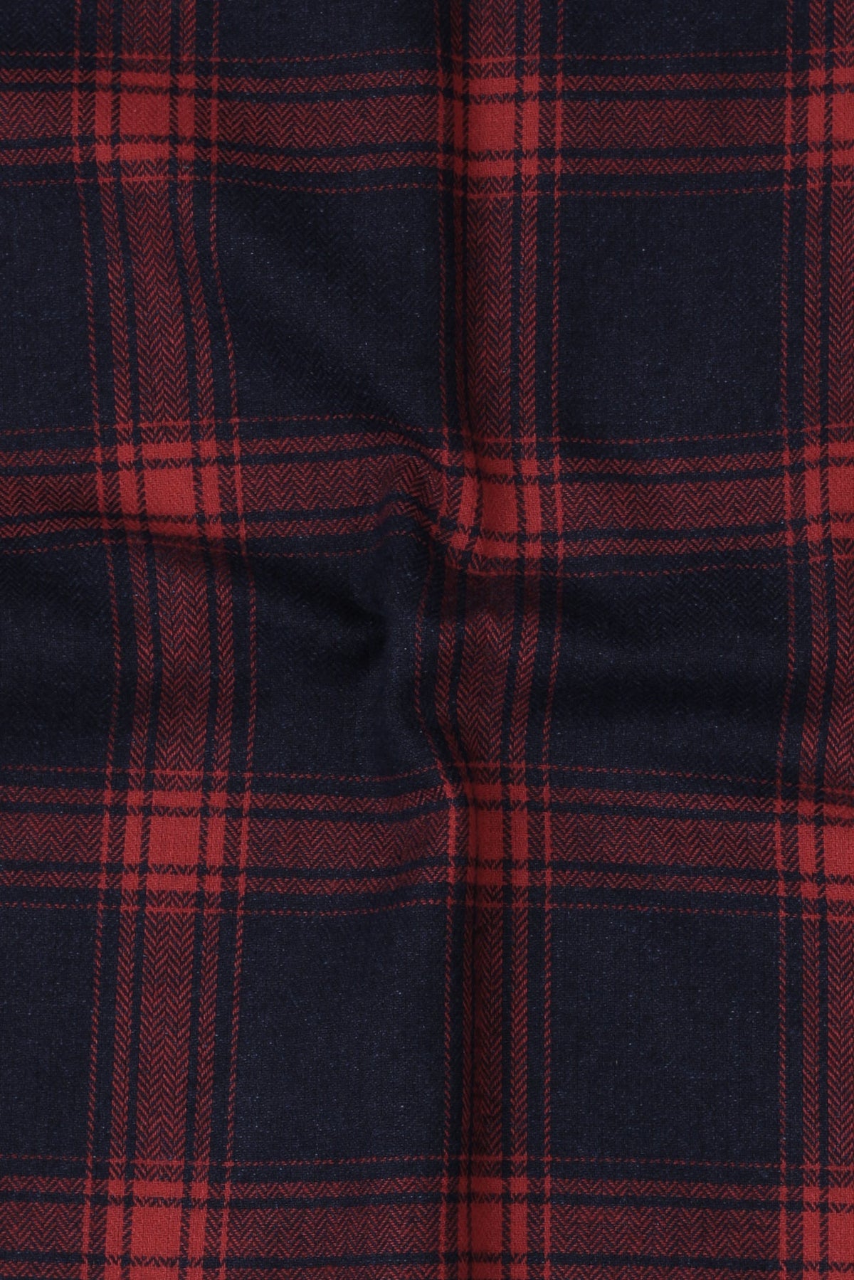Soft Denim Blue Tartan Winter Flannel Shirt