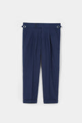 Blue Flannel Gurkha Trousers