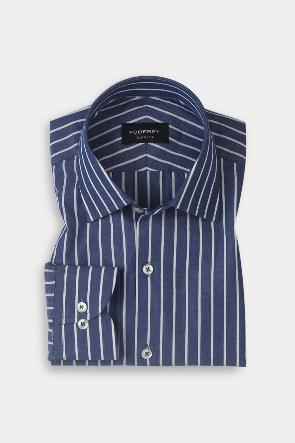 Denim Blue Striped Shirt