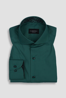 Dark Green Egyptian Poplin Shirt