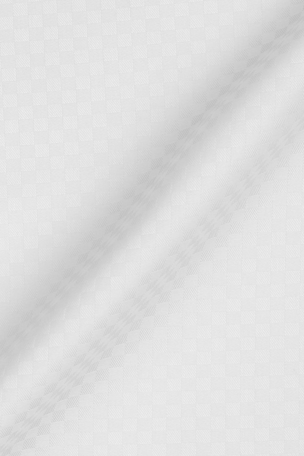 Fine White Micro Check Shirt