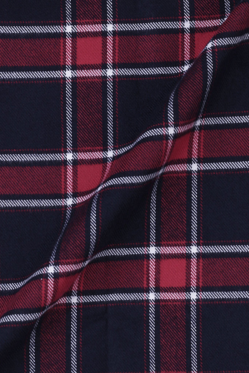 Multi Red & Blue Tartan Winter Flannel