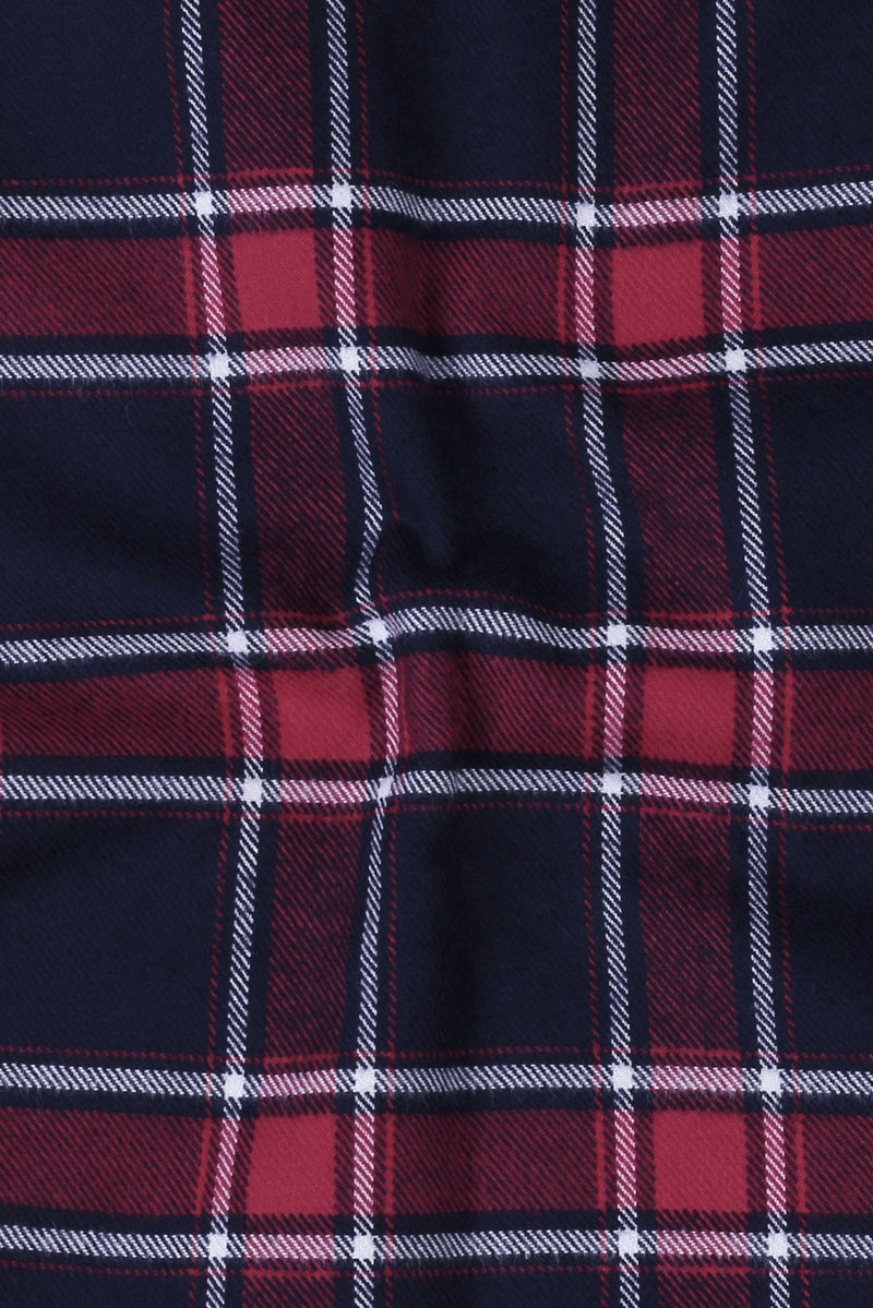 Multi Red & Blue Tartan Winter Flannel