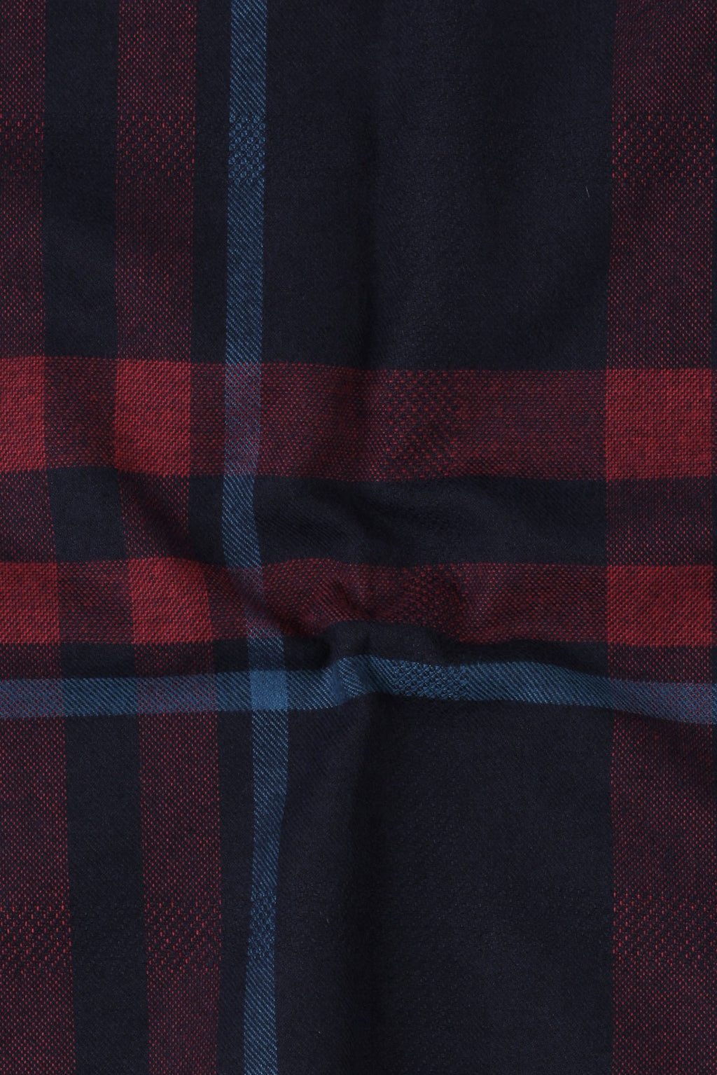 Night Blue & Red Tartan Winter Flannel