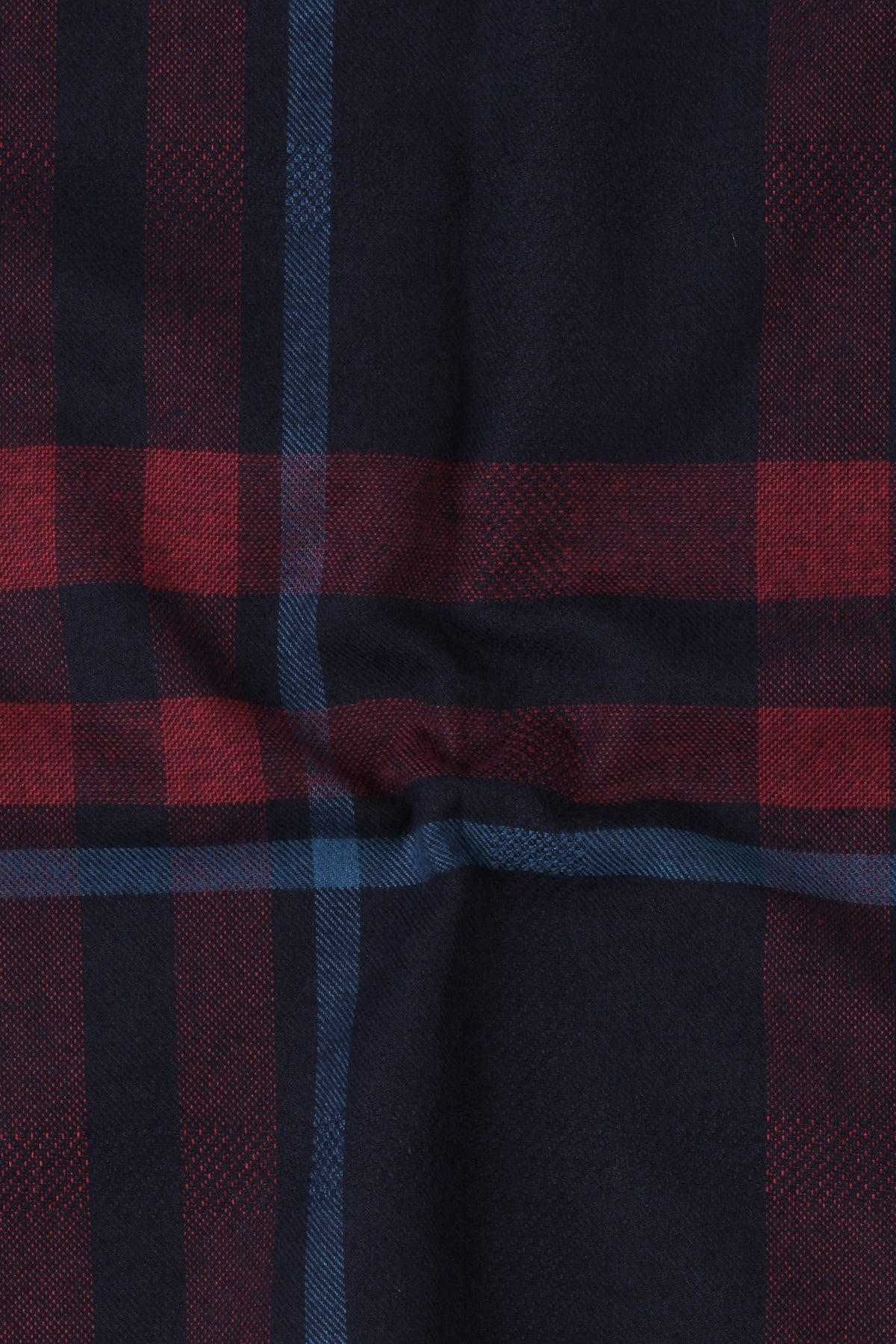 Night Blue & Red Tartan Winter Flannel