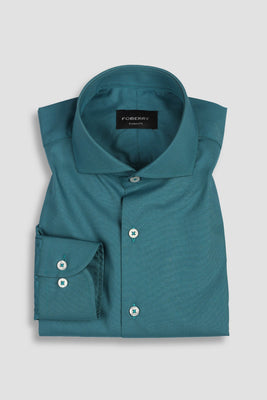 Teal Green Egyptian Poplin Shirt