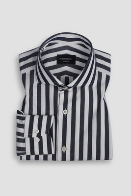 Blue Bold Bankers Stripes Shirt