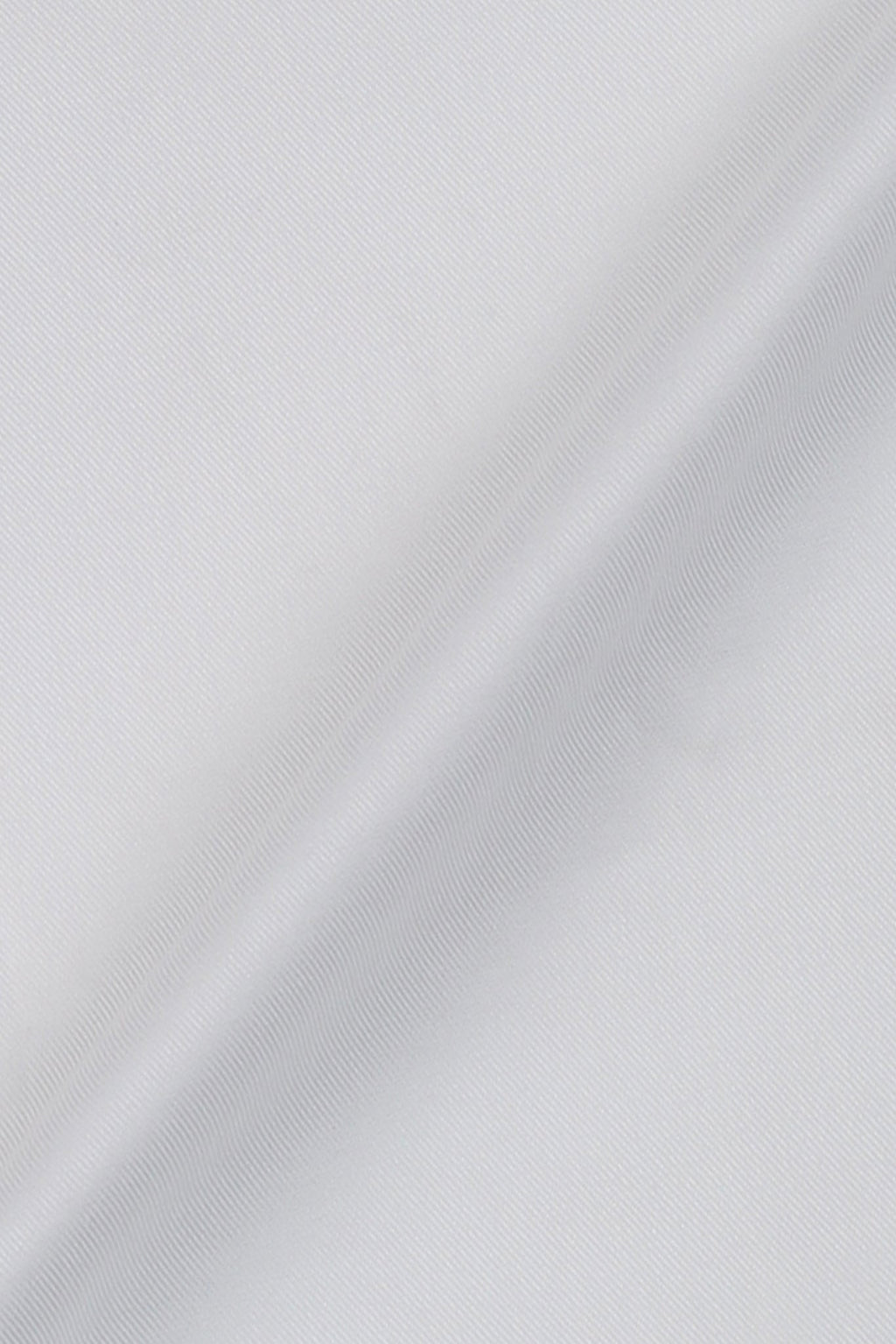White Twill Pin Collar Shirt - Silver Pin