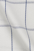 White Blue Windowpane - Foberry USA