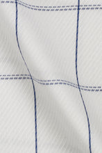 Load image into Gallery viewer, White Blue Windowpane - Foberry USA