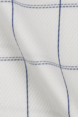 White Blue Windowpane - Foberry USA