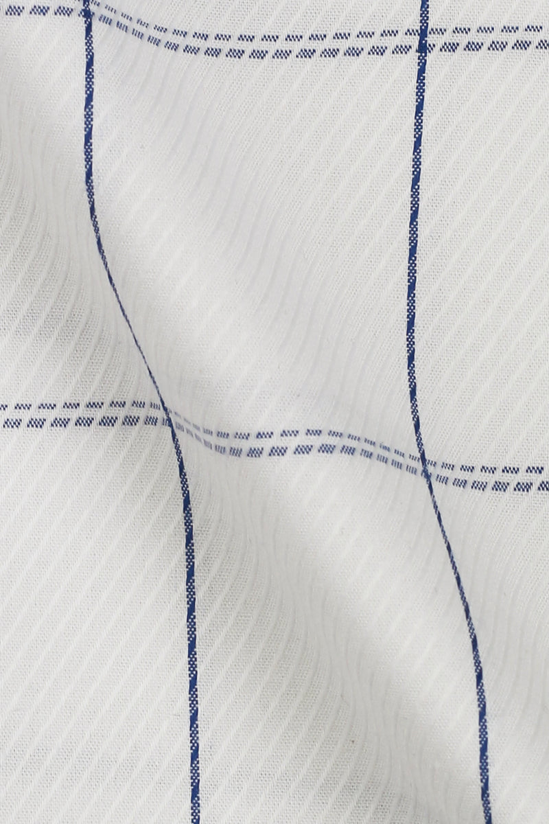 White Blue Windowpane - Foberry USA
